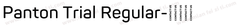 Panton Trial Regular字体转换